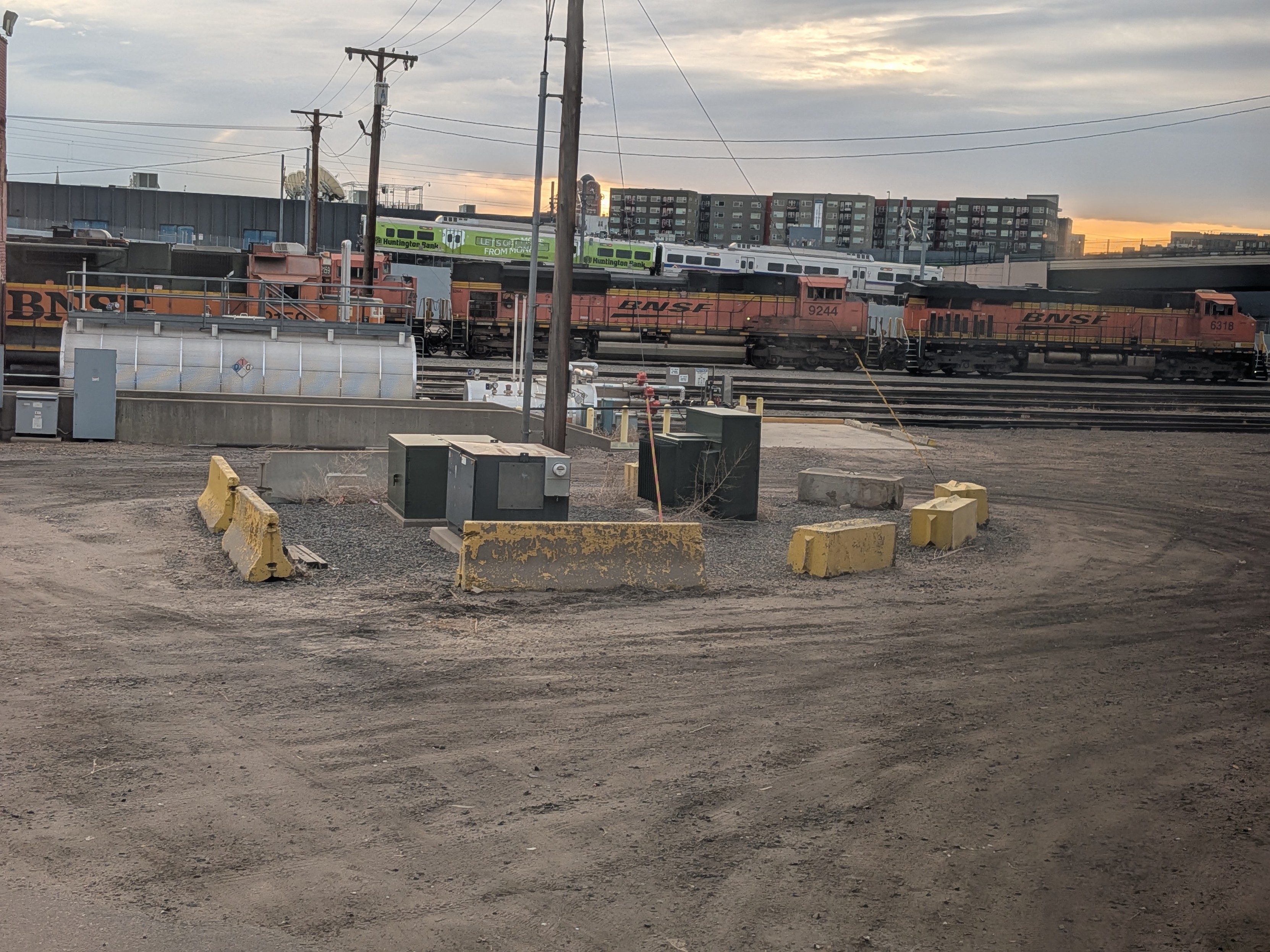 N Line coming down in the background