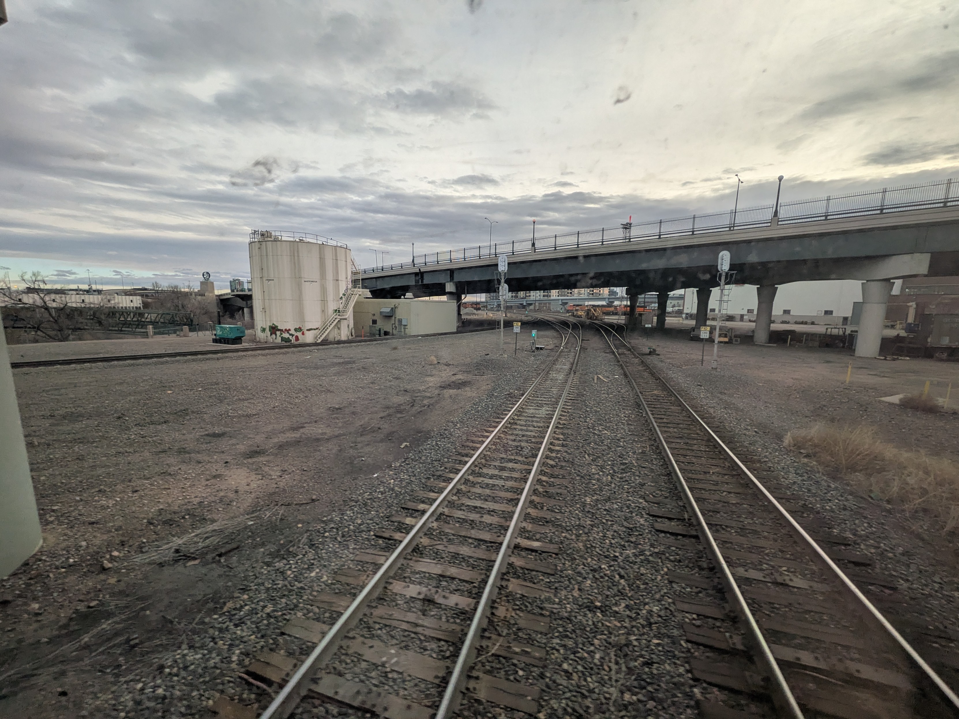 Crossing the BNSF tracks on UP tracks