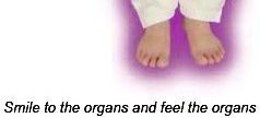 Smile to the organs and feel the organs *glowing purple feet image*