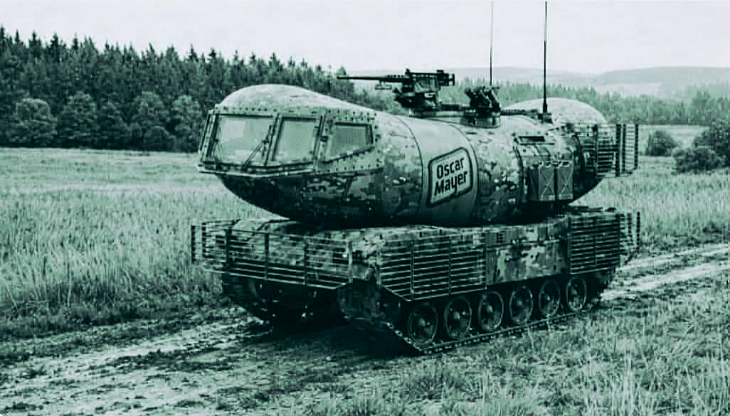 Oscar Mayer hot dog mobile tank