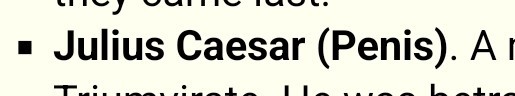 Julius Caesar (Penis)