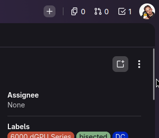 Screenshot from gitlab showing the scroll bar moved slightly to the left. Taken from https://gitlab.freedesktop.org/drm/amd/-/work_items/4663