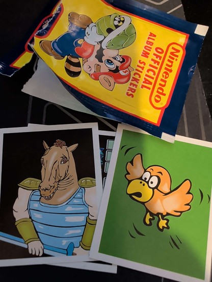 Nintendo stickers. Horse guy from Zelda.