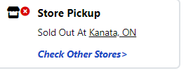 &0 store Pickup
Sold Out At Kanata, ON
(Check Other Stores>

