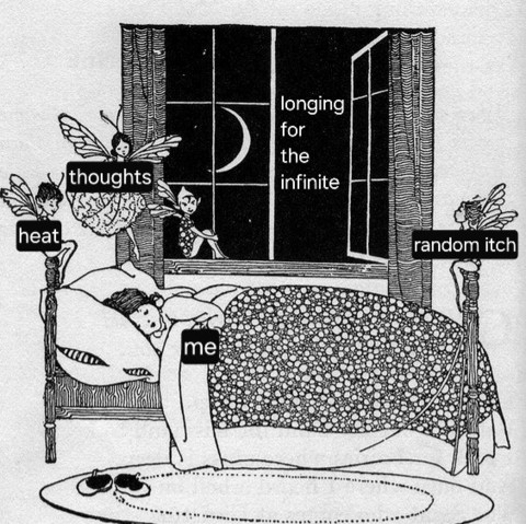 longing for the infinite keeps me awake among other things