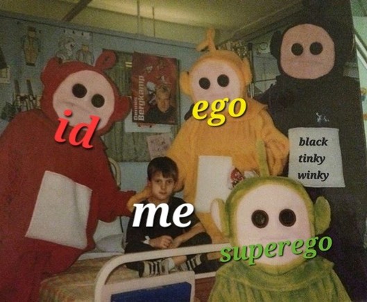 id ego superego black tinky winky