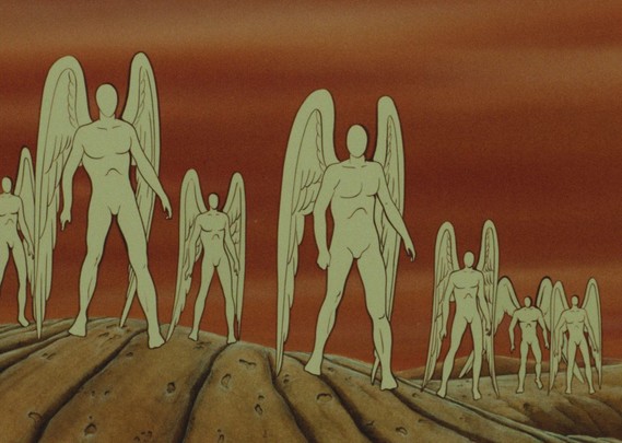Time Masters angels in the desert scene