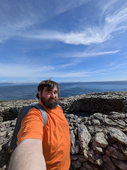 Wide selfie at an ancient hill fort