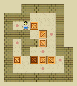 A .gif of the Sokoban box-pusher game