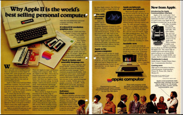 Apple II advertisement,  published in Byte of May 1978