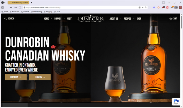 Dunrobin whisky.  For me quite nice and almost as good as most single malt scotches from Scotland.