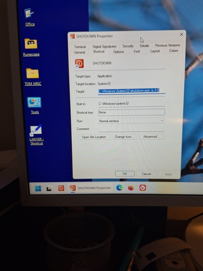 Shortcut and put on the taskbar.