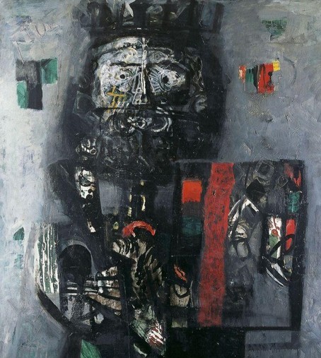 by antoni clavé. almost skeletal and abstract king