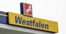 Westfalen filling station sign (implication: 'the West has fallen'; it's a meme template)
