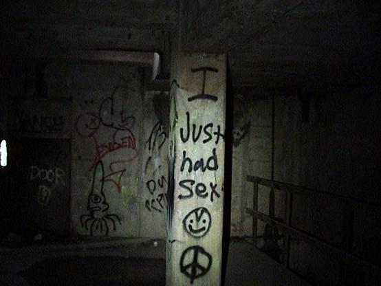 i just had sex :) graffiti