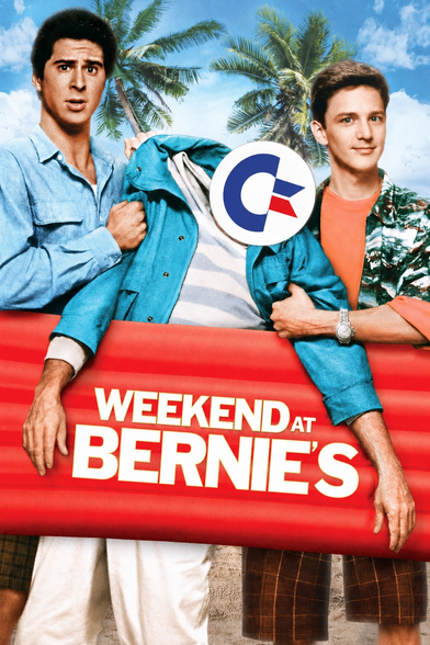 The Weekend at Bernie's poster but Bernie's face has been replaced by the Commodore logo 
FAIR USE. I RELISH THE OPPORTUNITY TO DEFEND THIS TRANSFORMATIVE PARODIC USE IN COURT. FUCKING SUE ME. I DARE YOU. COME AT ME.