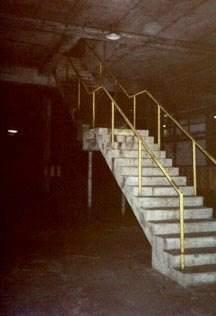 concrete stairs out of facility