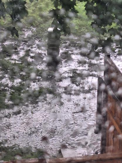 Water from the storms is pooling.  Ground saturated and more storms coming.