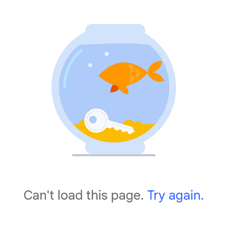 Clicking the link gives Can't load this page. Try again.
