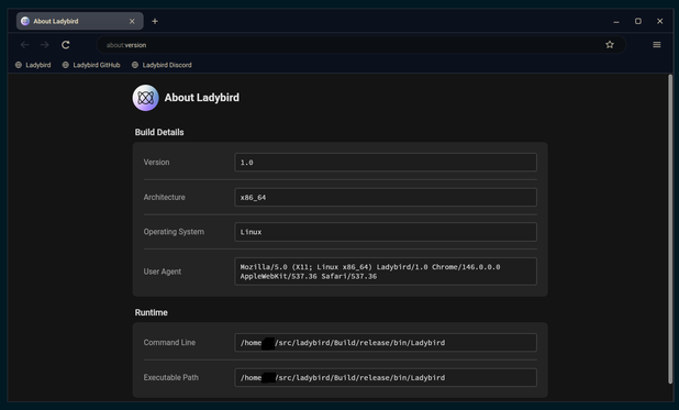 Ladybird Browser 1.0/beta