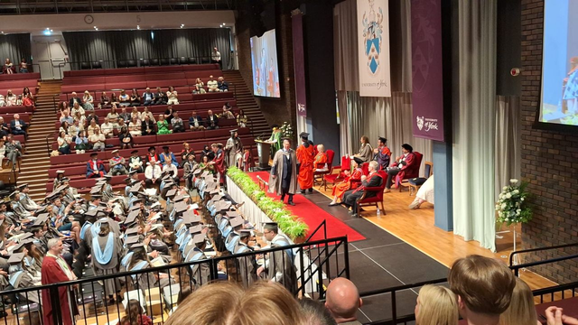 Me, graduating at York Uni with MSc Computer Science with Cybersecurity