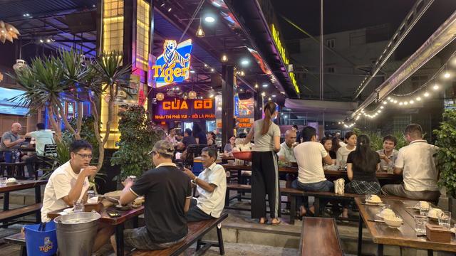 A non-particular restaurant in Danang 
at around 7:30 PM