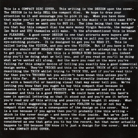 Album cover of Go 2, the first album by XTC.