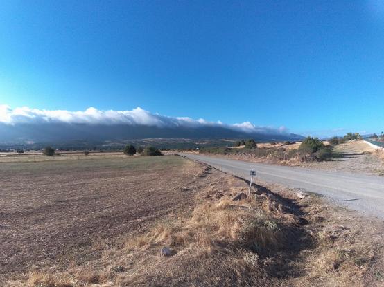 Vista de la sierra de Guadarrama desde el pueblo de Arcones, en Segovia