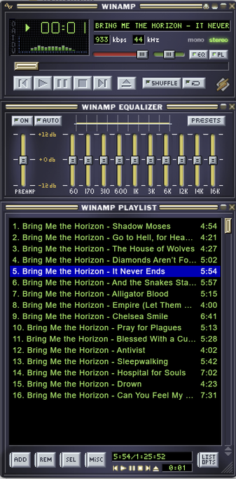 Winamp skin on Loop