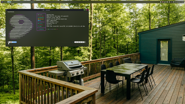 Konsole on Gentoo, Plasma 6.8
