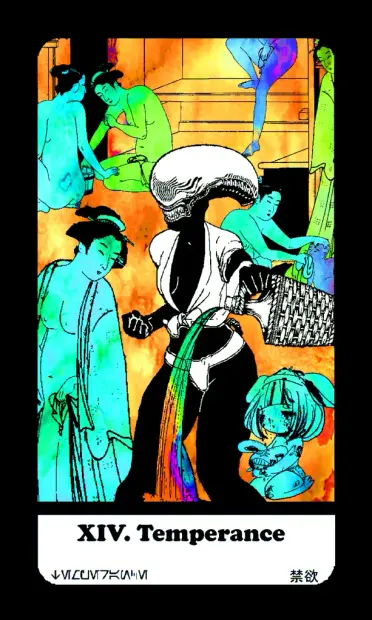 temperance. harem of both old and new japanese artstyle women